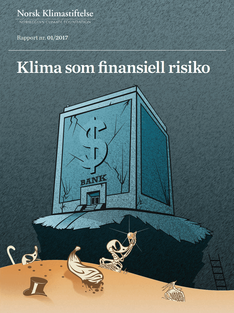 Rapportforside for rapporten Klima som finansiell risiko