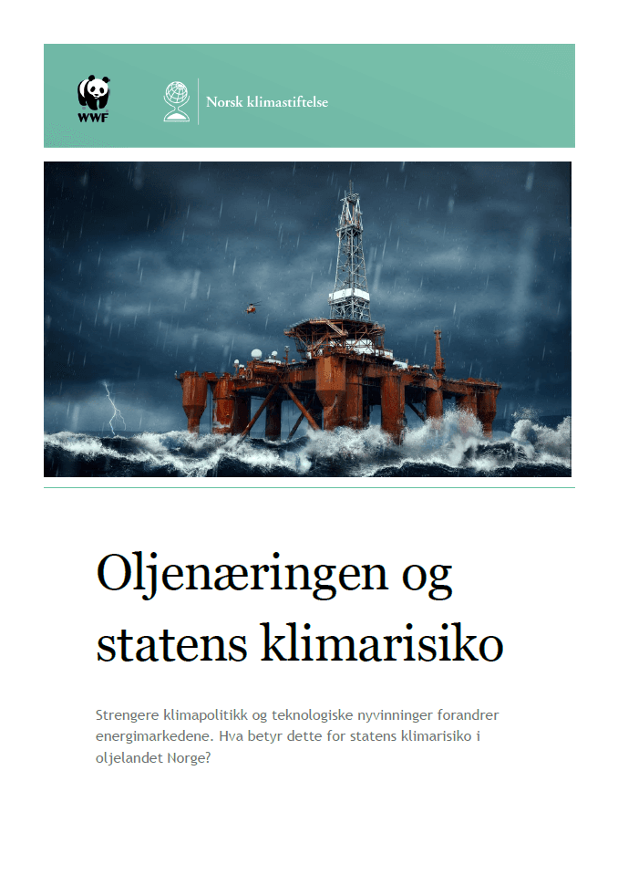 Forsiden av Oljenæringen og statens klimarisiko