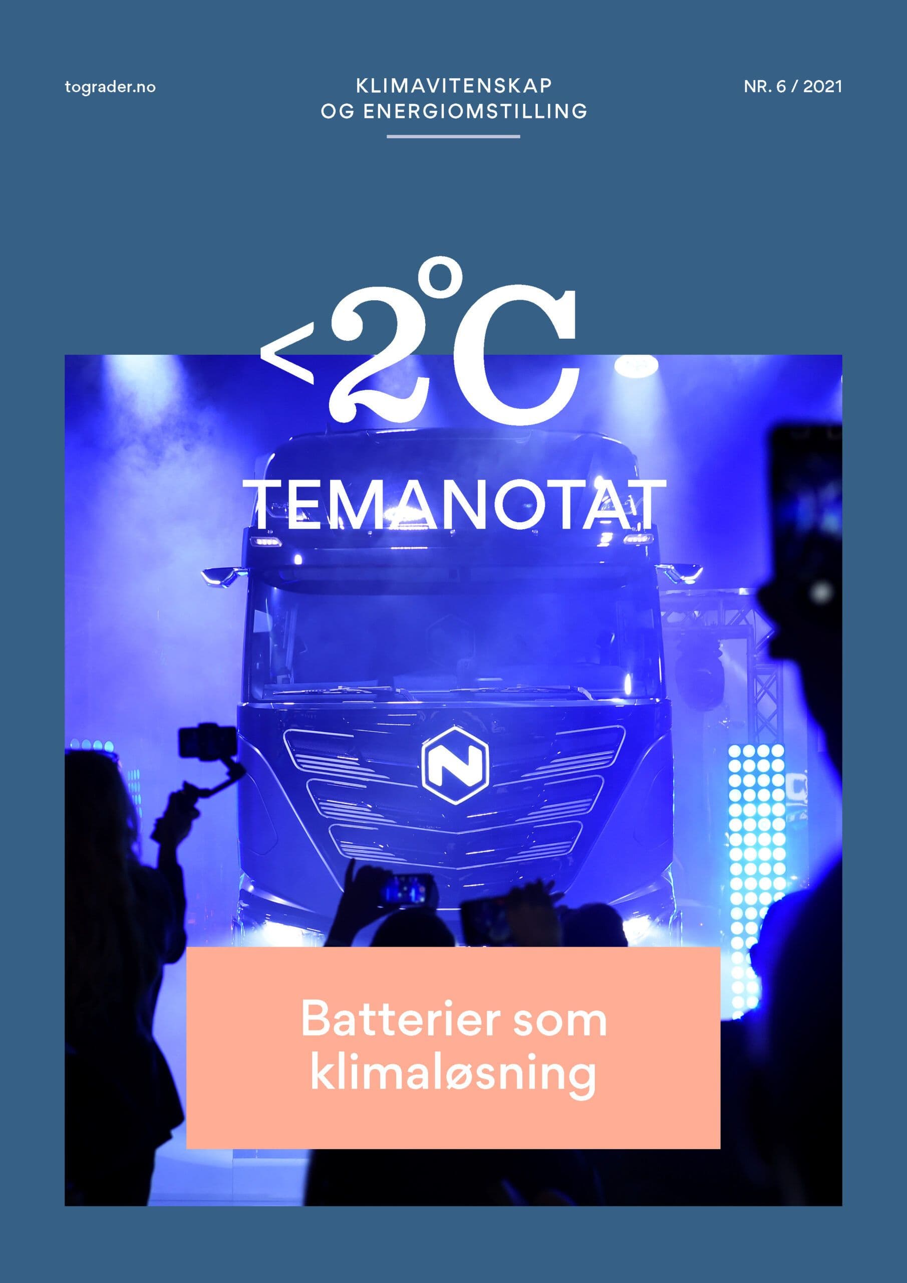 Forsiden av Batterier som klimaløsning