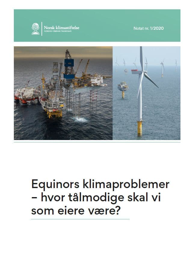 Forsiden av Equinors klimaproblemer – hvor tålmodige skal vi som eiere være?
