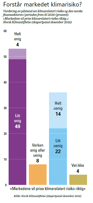 Graf som viser resultater fra spørreundersøkelsen.