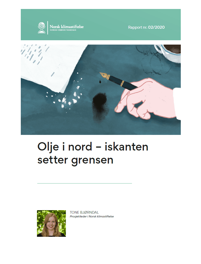 Forsiden av Olje i nord – iskanten setter grensen