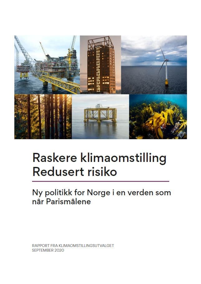 Forsiden av Raskere klimaomstilling – Redusert risiko
